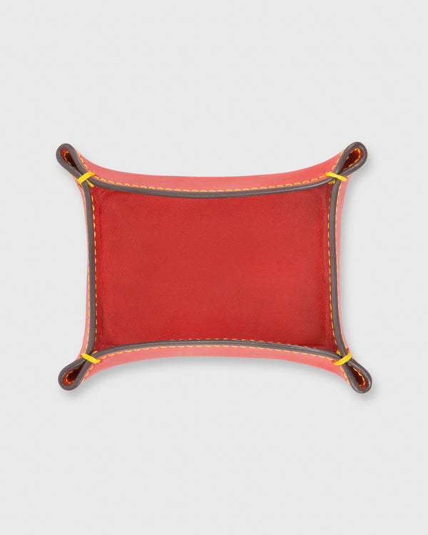 sid mashburn Small Tray in Red Leather