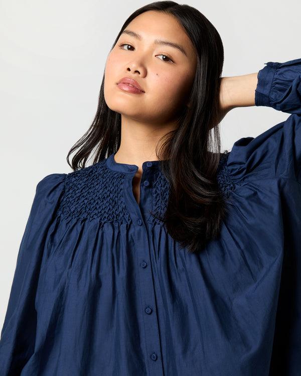 Sid Mashburn Soffia Blouse In Midnight