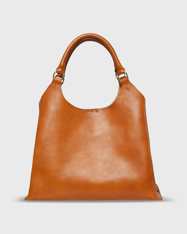 sid mashburn Sonia Shoulder Bag in Tan Leather