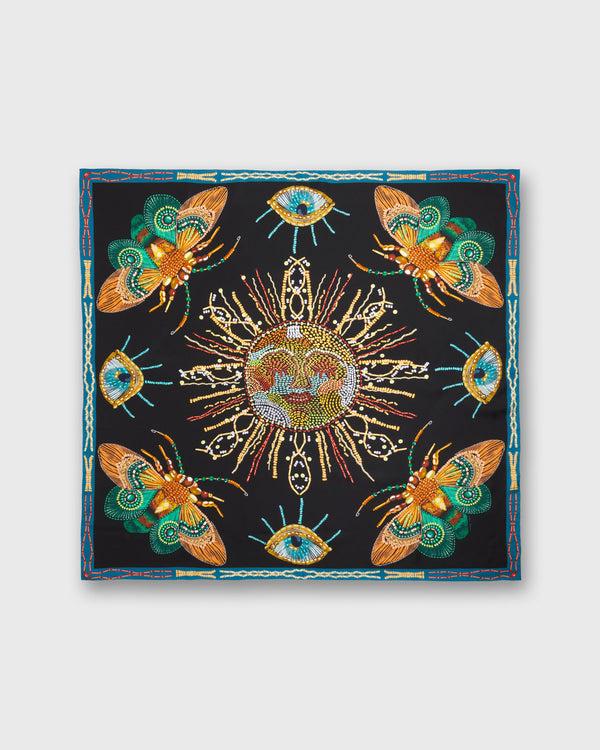 Sid Mashburn Square Scarf In Black Celestial