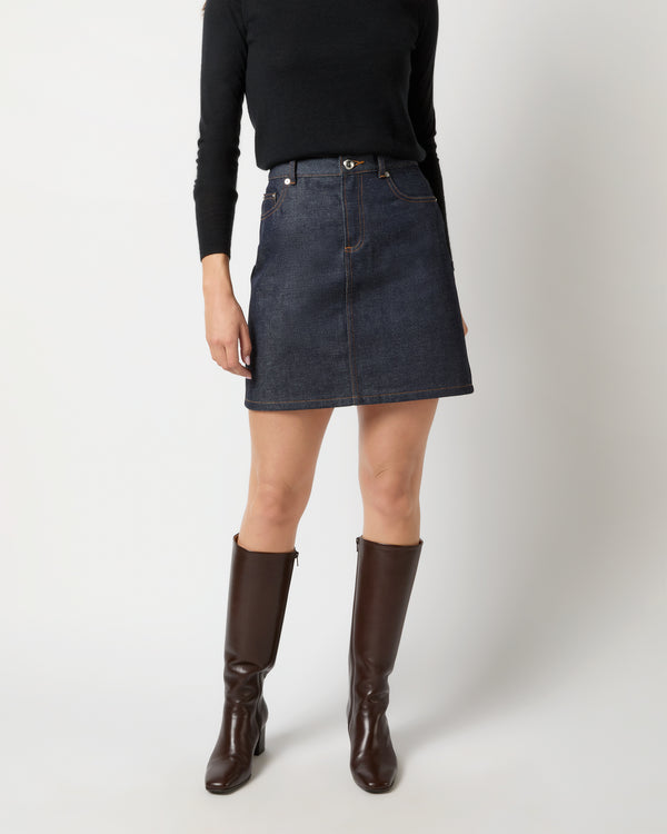Sid Mashburn Standard Skirt In Indigo