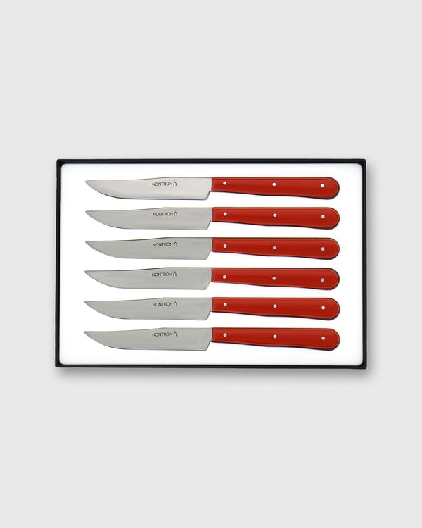 sid mashburn Steak Knives (Set of 6) in Acrylic Red