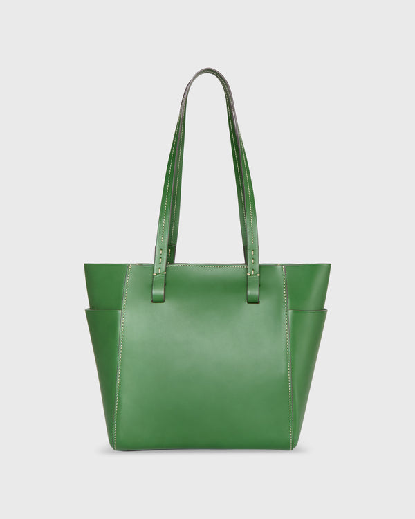 sid mashburn Sydney Tote in Green Leather