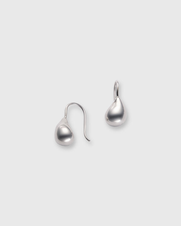 sid mashburn Teardrop Bead Hook Earrings in Silver