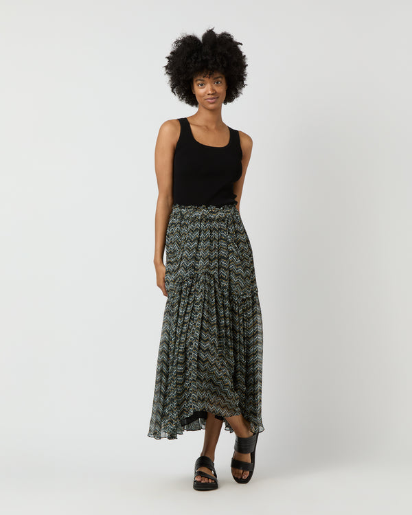 sid mashburn Veronique Skirt in Faded Black