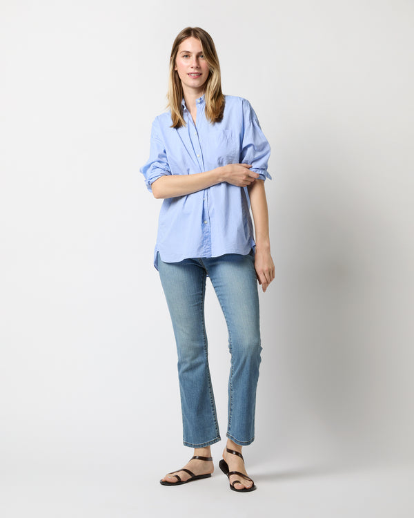 Sid Mashburn Weekender Shirt In Sky Summer Cloth