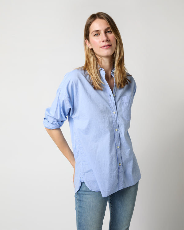 sid mashburn Weekender Shirt in Sky Summer Cloth