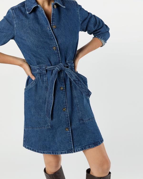 Sid Mashburn Winter Dress In Stonewashed Indigo