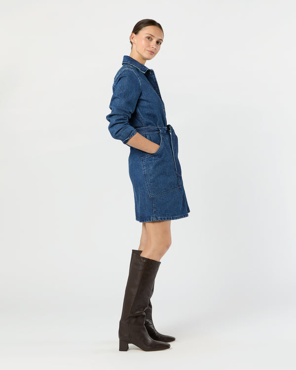 Sid Mashburn Winter Dress In Stonewashed Indigo