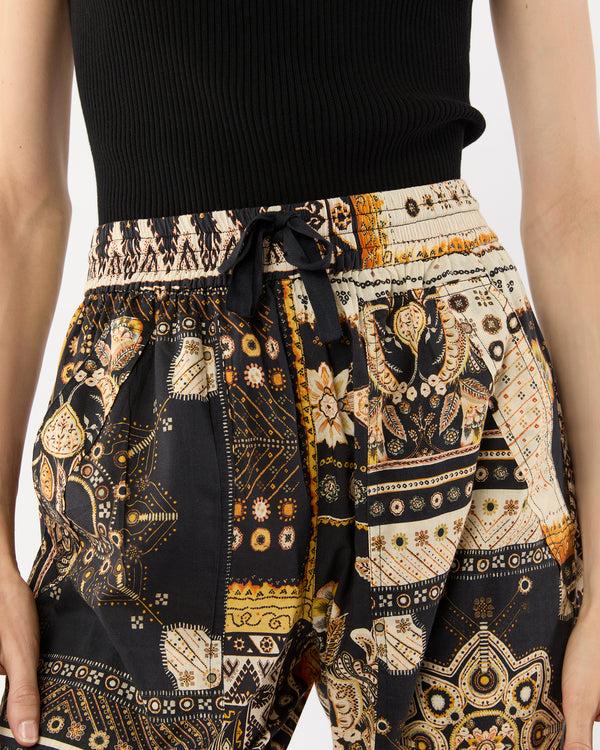Sid Mashburn Zahera Pant In Black/Ochre