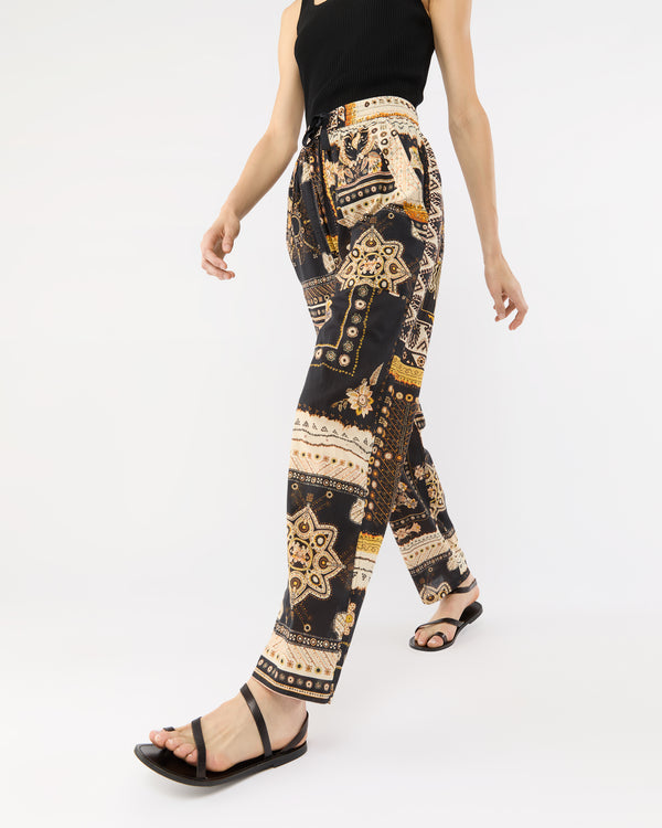 Sid Mashburn Zahera Pant In Black/Ochre