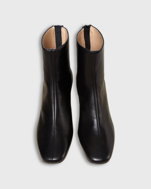 Sid Mashburn Zip-Back Boot In Black Leather