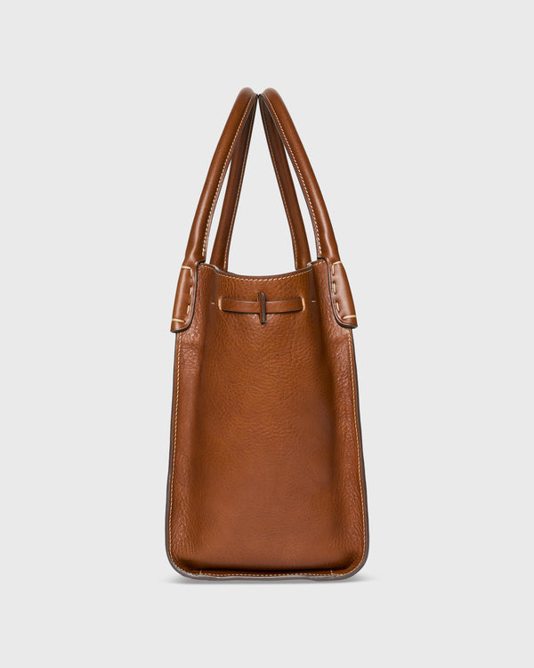 Sid Mashburn Zoe Tote In Brown Leather