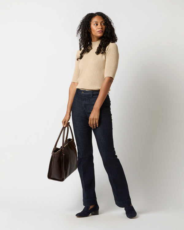 Sid Mashburn Zoe Tote In Dark Brown Leather