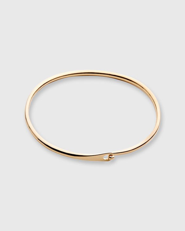 sid mashburn Simple Hook Bracelet in Gold-Plated Brass