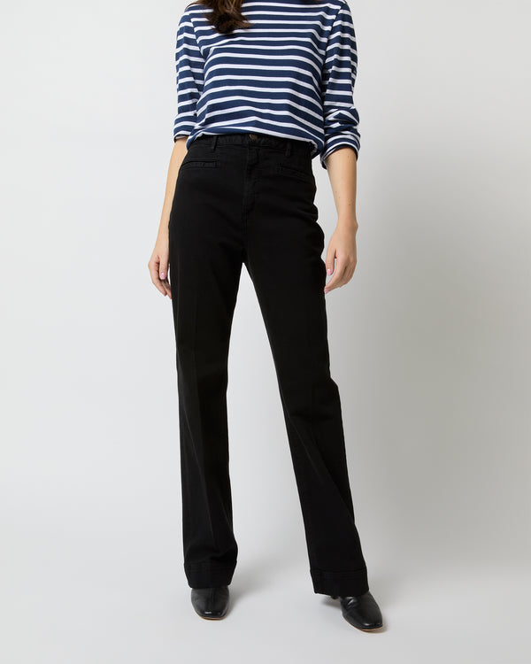 Sid Mashburn Sloane Trouser Jean In Black Stretch Denim