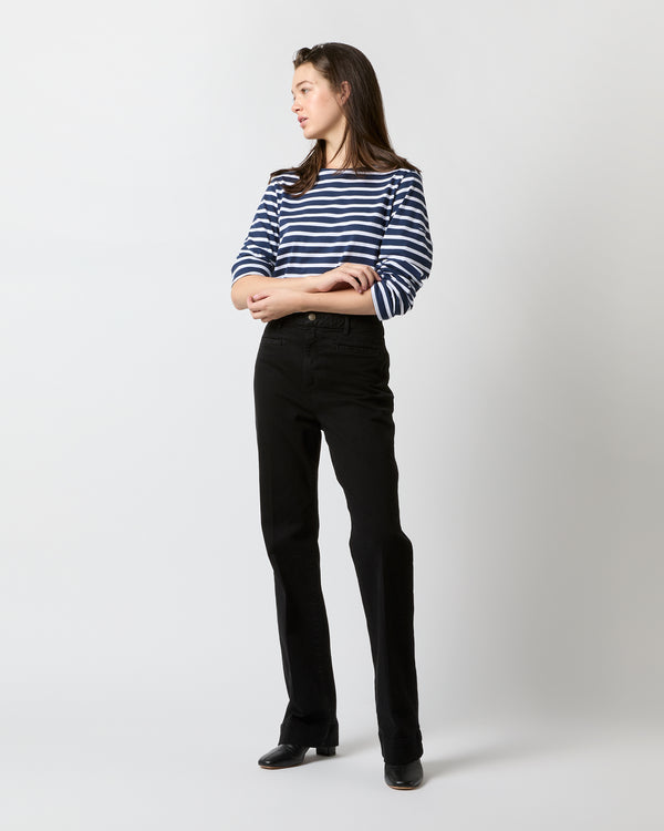 Sid Mashburn Sloane Trouser Jean In Black Stretch Denim
