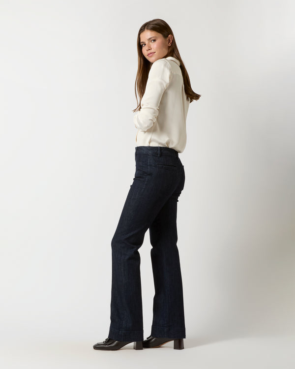 Sid Mashburn Sloane Trouser Jean In Dark Indigo Stretch Denim