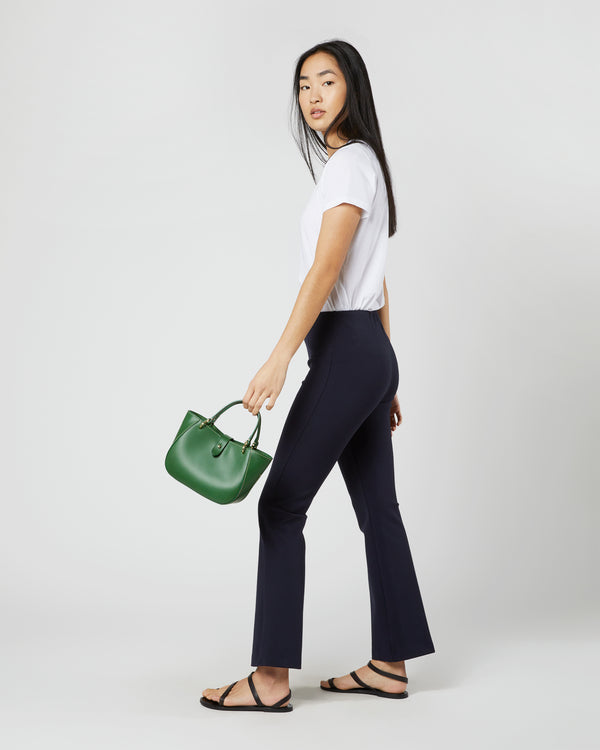 Sid Mashburn Small Annalisa Satchel Bag In Green Leather