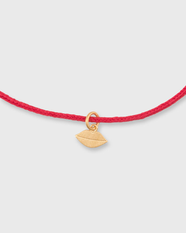 Sid Mashburn Small Kiss Charm Bracelet In Gold/Assorted Color Cord