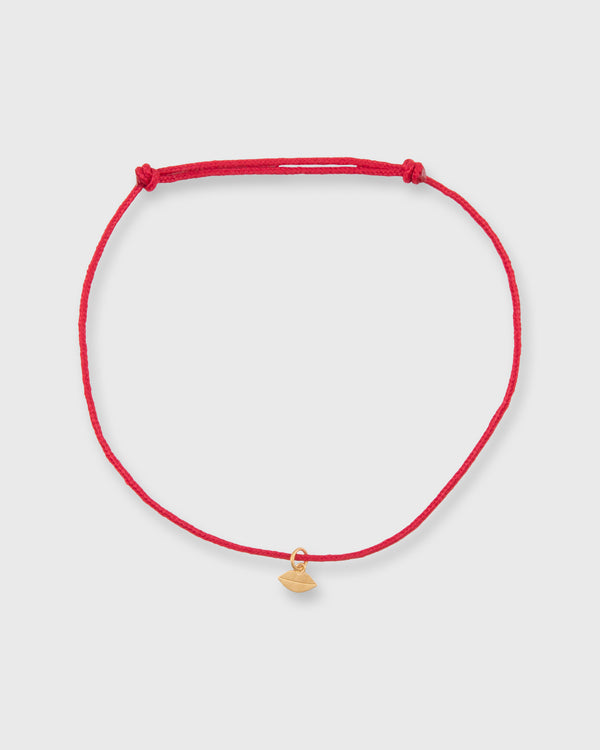 sid mashburn Small Kiss Charm Bracelet in Gold/Assorted Color Cord