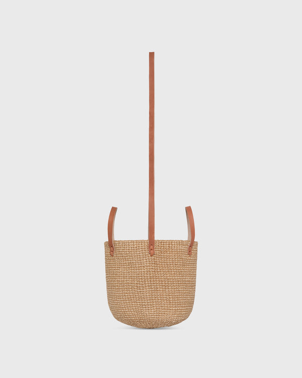 Sid Mashburn Small Majani Shopper Basket In Natural Brown