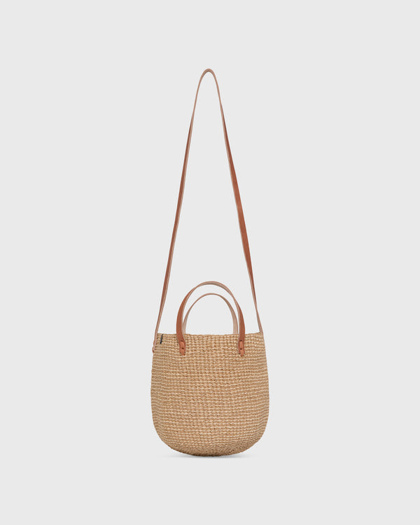 sid mashburn Small Majani Shopper Basket in Natural Brown