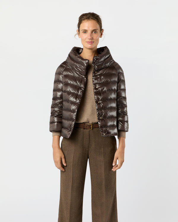 sid mashburn Sofia 3/4 Sleeve Bolero Jacket in Dark Brown