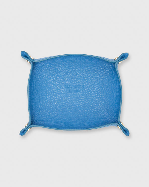 sid mashburn Soft Medium Rectangle Tray in Bright Blue Alce Leather