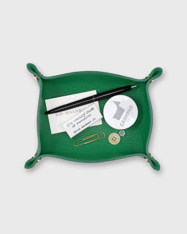 Sid Mashburn Soft Medium Rectangle Tray In Kelly Leather