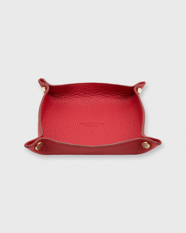 Sid Mashburn Soft Medium Square Tray In Red Alce Leather