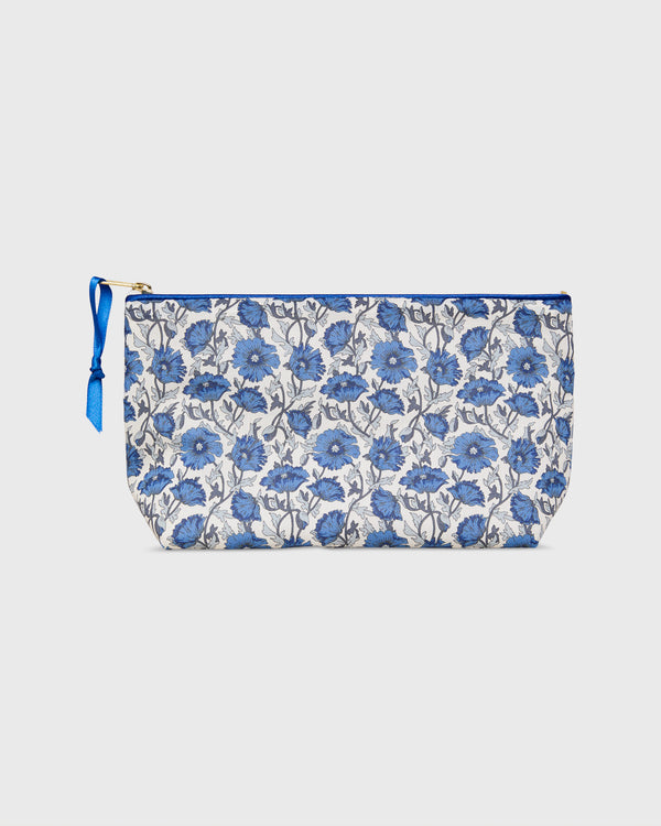 sid mashburn Soft Small Cosmetic Bag in Dark Blue Astell Reece Liberty Fabric