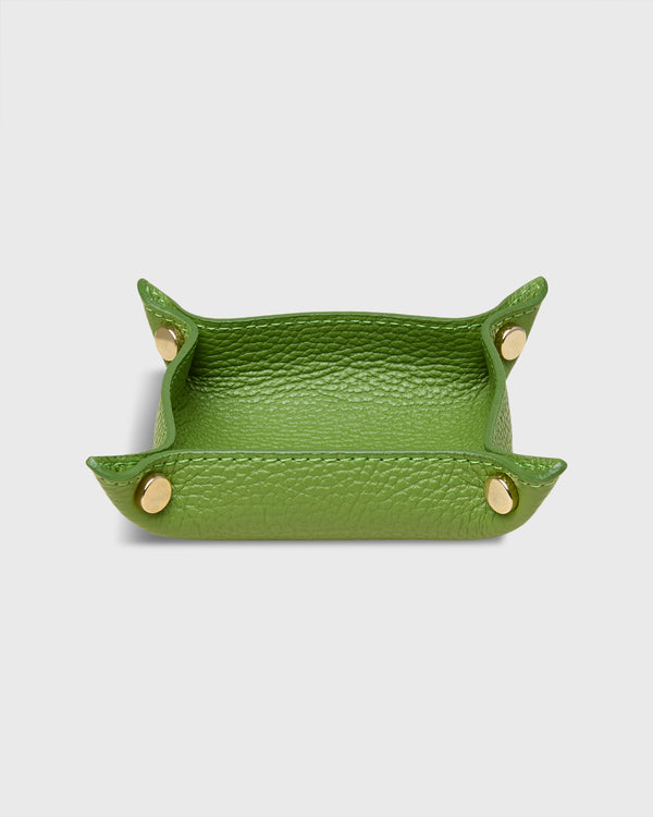 Sid Mashburn Soft Small Square Tray In Avocado Leather