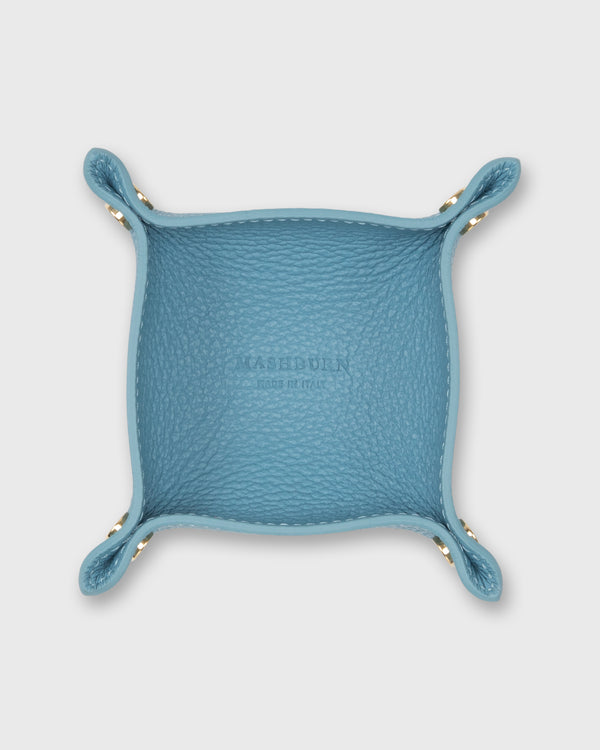 sid mashburn Soft Small Square Tray in Azure Leather