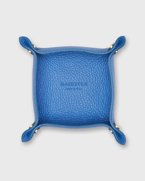 sid mashburn Soft Small Square Tray in Bright Blue Alce Leather