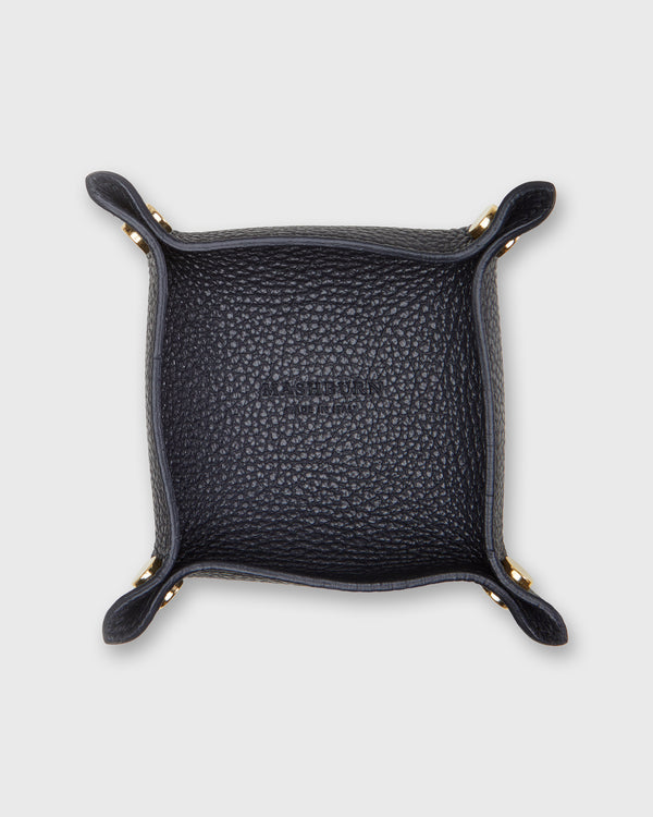 sid mashburn Soft Small Square Tray in Dark Navy Leather