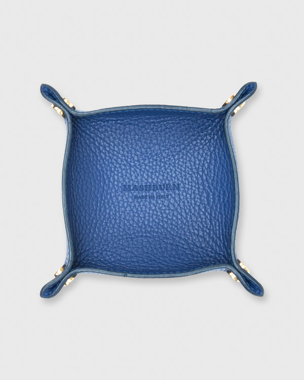 sid mashburn Soft Small Square Tray in Deep Blue Alce Leather
