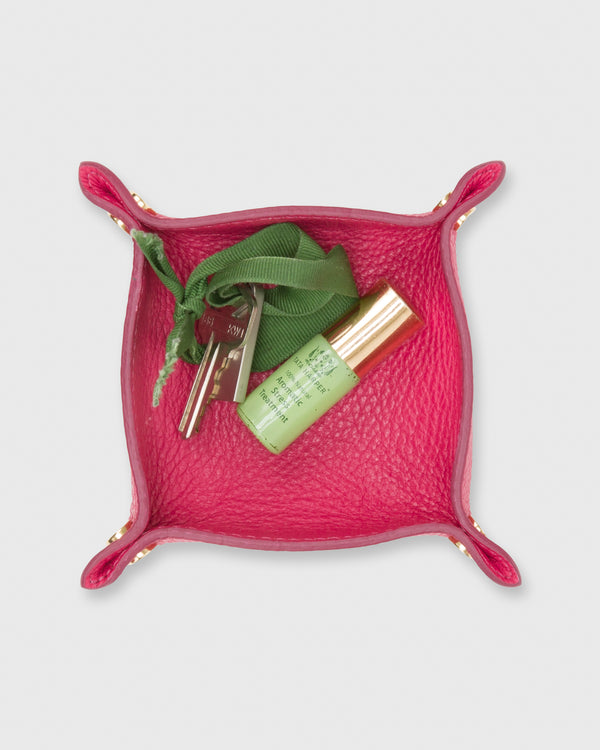 Sid Mashburn Soft Small Square Tray In Orchid Alce Leather