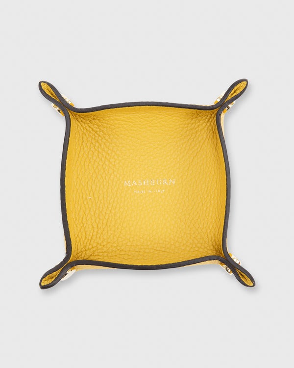 sid mashburn Soft Small Square Tray in Yellow Alce Leather