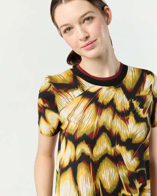 Sid Mashburn Sporty Swing Dress In Black Monarch Cotton Jersey