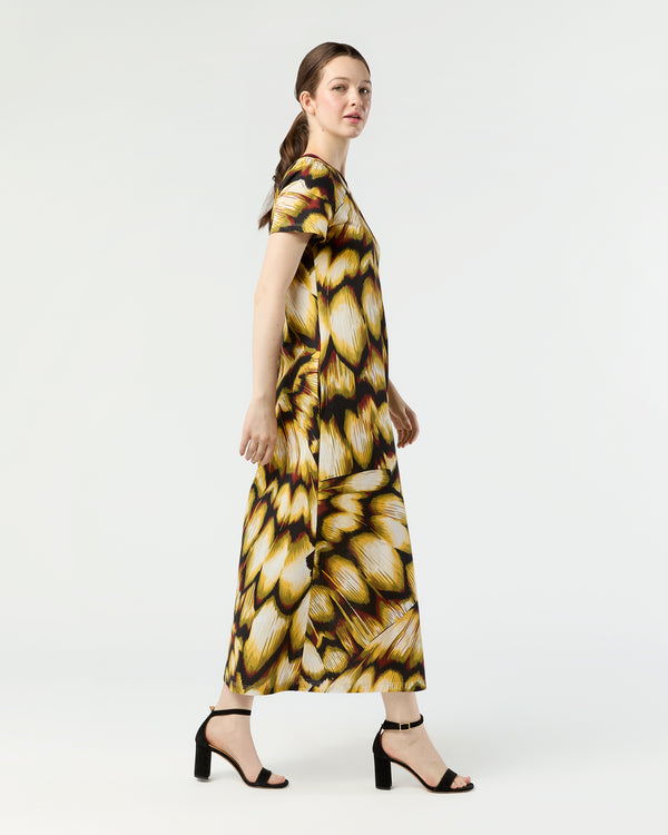 Sid Mashburn Sporty Swing Dress In Black Monarch Cotton Jersey