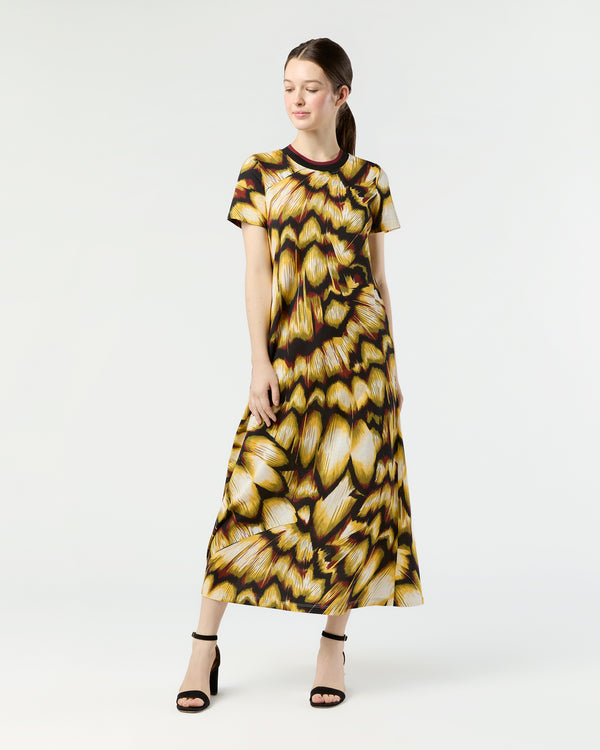 sid mashburn Sporty Swing Dress in Black Monarch Cotton Jersey