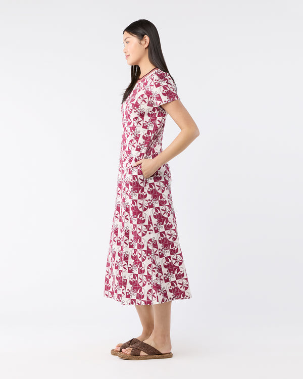 Sid Mashburn Sporty Swing Dress In Eclipse Cotton Jersey