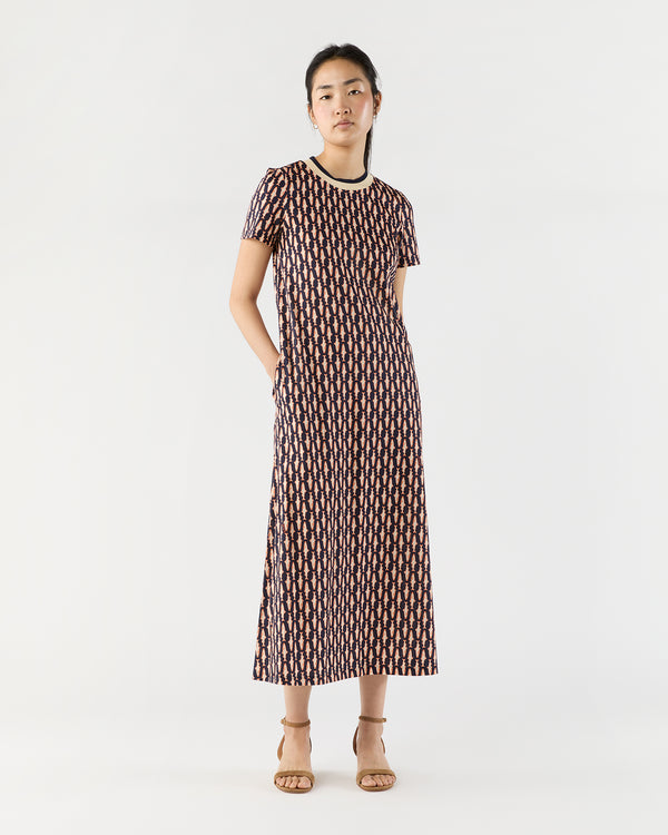 sid mashburn Sporty Swing Dress in Pesciolini Cotton Jersey