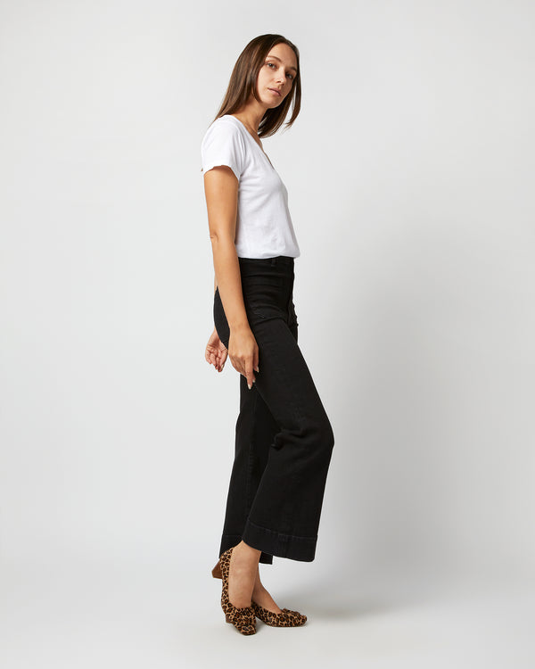 Sid Mashburn St Monica Cropped Jean In Black 2 Weeks