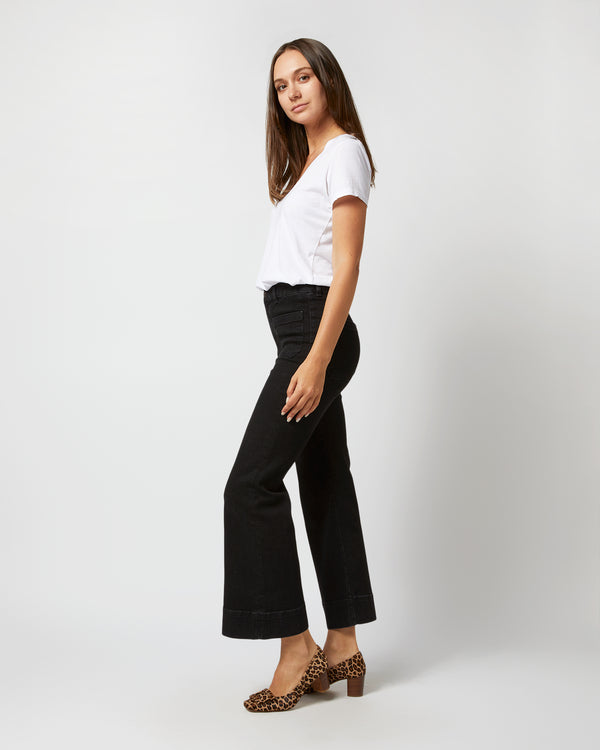 Sid Mashburn St Monica Cropped Jean In Black 2 Weeks