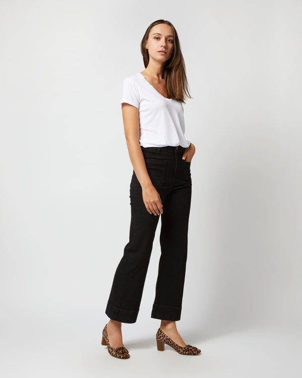 sid mashburn St Monica Cropped Jean in Black 2 Weeks