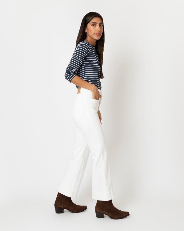 Sid Mashburn St Monica Cropped Jean In Natural White