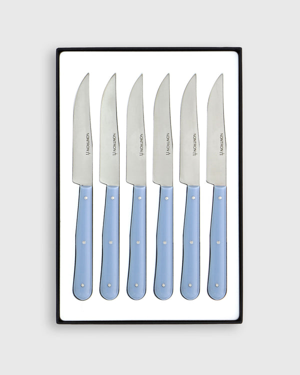 sid mashburn Steak Knives (Set of 6) in Acrylic Sky Blue