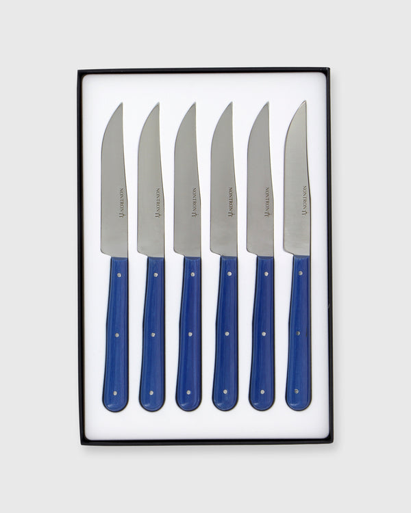 sid mashburn Steak Knives (Set of 6) in Blue Compressed Fabric